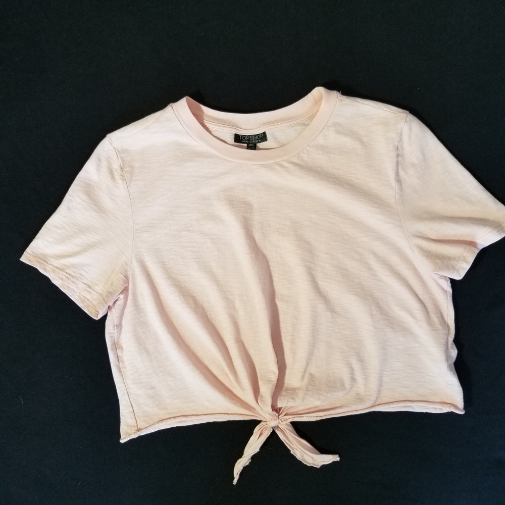Topshop crop top  shirt  size  10